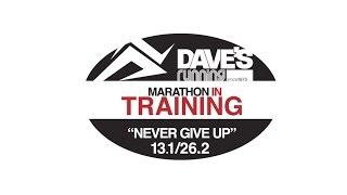 Dave's Marathon In Training (1 minute version)