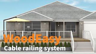 Muzata WoodEasy cable railing system