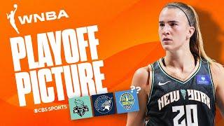 WNBA Playoff Picture: Liberty clinch TOP SPOT, three teams battling for final spot