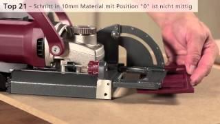 LAMELLO Top 21 - Mittig in 10mm Platte