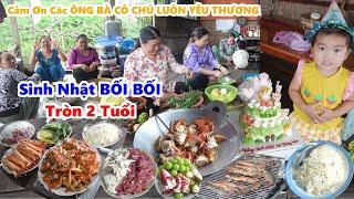 Tổ Chức Sinh Nhật Lần Đầu BỐI BỐI Tròn 2 Tuổi| Toàn Hải Sản Tươi Ngon| Chòi Lá Đông Vui Ăn Mừng#NSĐQ