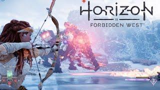 Horizon Forbidden West PS4 Gameplay - Combat VS Huge Machine (Horizon Forbidden West Gameplay)
