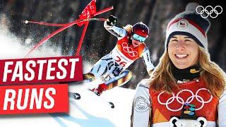 Fastest Super G runs at PyeongChang 2018! 