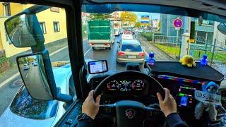 ASMR  POV Truck Driving 2023 Scania | Big City Traffic | 4k New Gopro