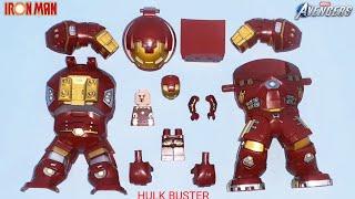 lego hulk buster in the avengers movie scene