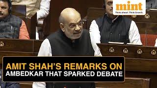 Home Minister Amit Shah's Remarks On Dr B R Ambedkar Which Sparked Controversy | Watch