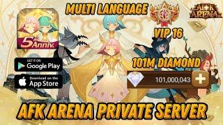 Afk Arena Private Server English - Free 101M DM + VIP 16 + Materials + Equipment BoX & More