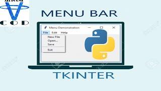 Menu Bar In Tkinter | How To Create Menu Bar In Tkinter | All In One Code