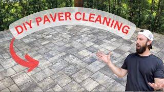 Paver Cleaning - Quick and Easy | DIY Outdoor Bleach on Patio | Remove Mold, Mildew and Algae |