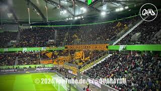 Auswärts und laut: Borussia Dortmunds Fans erobern Wolfsburg!  Vfl Wolfsburg vs. Borussia Dortmund