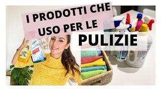 DETERSIVI CHE USO PER PULIRE CASA || PRODOTTI PER LA PULIZIA DI CASA || COSA USO PER PULIRE 