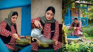 Cooking a Delicious Local Plant-Based Dish in a Rural Style