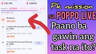 [Poppo app] Pk mission sa poppo live, paano gawin ang pk task?