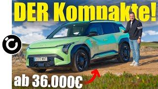 KIA EV3 - der BESTE Kompakte dank 605km Reichweite & großen Kofferraum