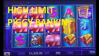 High Limit Piggy Bankin' Slot! Can I Hit the $160K GRAND?  High Stakes Action!