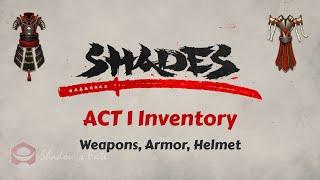 Act 1 All Inventory| Weapons, Armor, Helm | Shades CBT