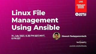 Linux File Management Using Ansible | Ansible Real Life | techbeatly