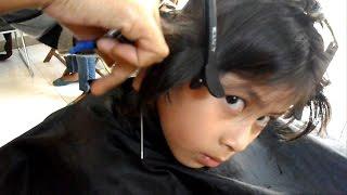 Enjoying her haircut - Tomboy haircut