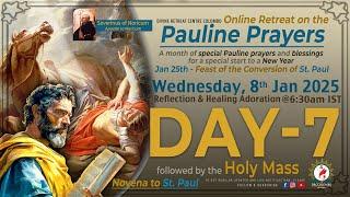 (LIVE) DAY - 7,Pauline Prayers; Novena to St. Paul - spl start to New Year | Wed | 8 Jan 2025 | DRCC