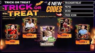 4x REDEEM CODES ! FREE 5x 97-103 TRICK or  TREAT MILESTONES - ICON CHRONICLES & POTM - FC MOBILE 25