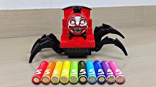 Unboxing Mainan Choo Choo Charles Monster Train, Mobil Balap Races Car, Truck Engineering Vehicle