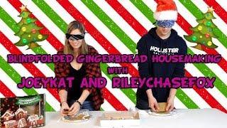 BLINDFOLDED Gingerbread Housemaking - JoeyKat ft. RileyChaseFox