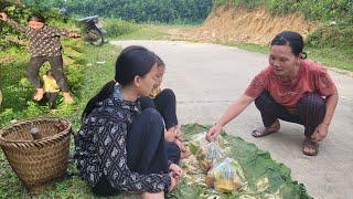 Two sisters The poor girl went to harvest star fruit to sell and bought instant noodles to cook .