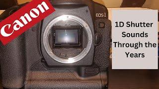 BONUS VIDEO - Canon EOS 1D shutter sounds though the years - A farewell to the DSLR!