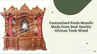 Different Designs of Pooja Mandir for Home | Types Of Wooden Temple