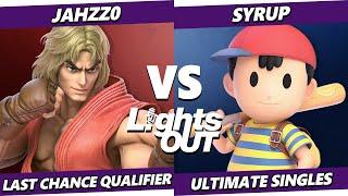 Lights Out GRAND FINALS - Syrup (Ness) Vs. Jahzz0 (Ken) Smash Ultimate - SSBU