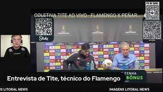 Tite não responde pergunta de Mauro Cezar na coletiva a péssima campanha do Flamengo na Libertadores