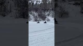 Yamaha & Arctic Cat 120 sledding in Fernie, BC. #snowmobile #mountains #arcticcat #yamaha