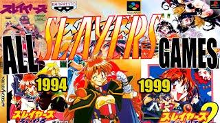 Evolution of Slayers games 1994-1999 | All Slayers anime games (PSX, Super Famicom, Sega Saturn)