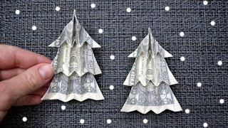 My MONEY CHRISTMAS TREE | Easy Dollar Origami | Christmas Gift | Tutorial DIY by NProkuda