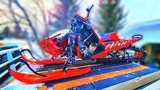 This $$30,000 Snowmobile is COMPLETELY DESTROYED