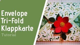 Kreativstempel Tutorial November 2019 Envelope Tri Fold Klappkarte