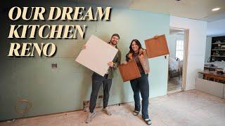 EP 5: Our Kitchen Design and Layout + Drywall is Done!! | OUR DREAM KITCHEN RENOVATION