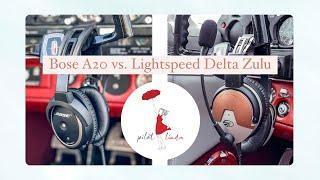 Deutsch: Bose A20 vs Lightspeed Delta Zulu / English as a short text in the caption below