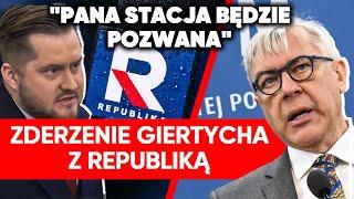 "Jak panu nie wstyd?". Spięcie Giertycha z Republiką: Pana stacja będzie pozwana