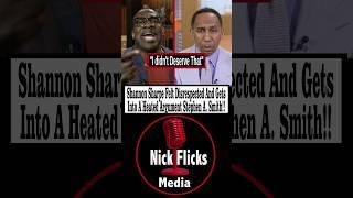 Shannon Sharpe Felt Disrespected And Gets Into A Heated Argument With Stephen A. Smith!#shorts