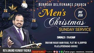 Men's Christmas| Sunday Worship Service | 8th December 2024 | BDC | ANAND KUMAR YADIKA |