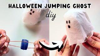 DIY Halloween Jumping Ghost | Halloween Decor Idea | Halloween Gift Ideas Using Paper| Spooky Season