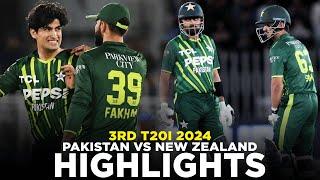 Highlights | Pakistan vs New Zealand | 3rd T20I, 2024 | PCB | M2E1A | #PAKvNZ | #SportsCentral