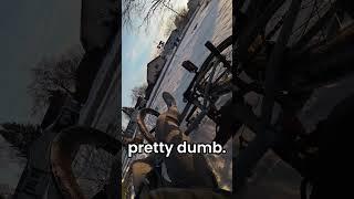 An easily avoidable crash #shorts #mtb #snow #funny