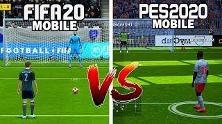 FIFA 20 MOBILE VS PES 20 MOBILE - COMPARISON GAMEPLAY (ANDROID/IOS)