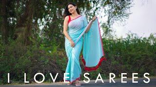 Blue Pure Cotton Saree | Work Wear Saree for Summer - I Love Sarees  #shorts