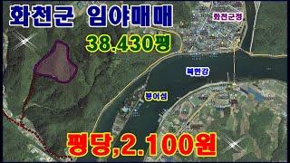 물번,377번) 강원도 화천군 임야,38.430평 평당,2.100원 매매합니다 농림지역,임업용산지, 현황길이 있는 임야 표고200~300 토성은 사양토 북서향입니다 매매8천만원~