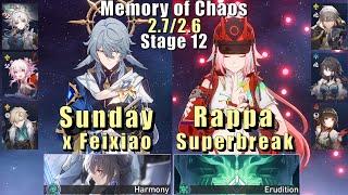 E0S0 Sunday Feixiao & E0S0 Rappa Superbreak | 2.7/2.6 Memory of Chaos 12 3 Stars