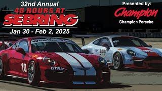 PCA 48 Hours at Sebring Club Race - Sunday Coverage LIVE