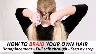 Learn How To Braid Your Hair For Beginners ⭐️ (IN LESS THAN 5 MINUTES) Handplacement & Step By Step!
